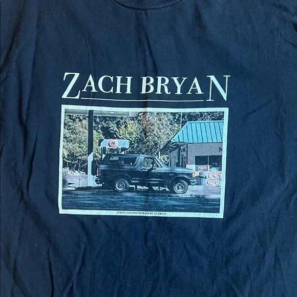 Black Graphic T-Shirt - Zach Bryan - Picture 2 of 5